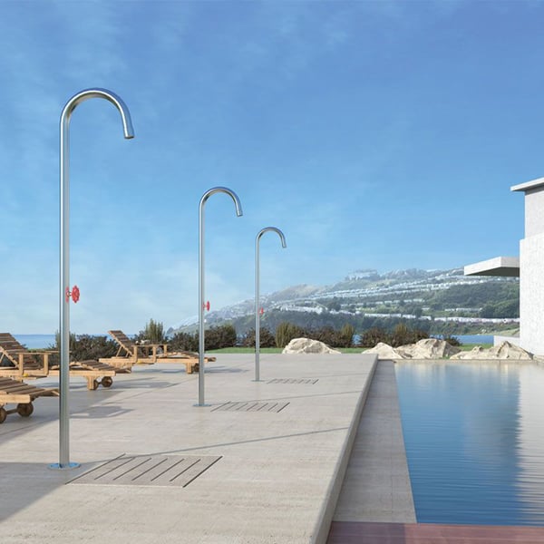 Στήλη ντους εξωτερικού χώρου Pylon Inox AISI 316